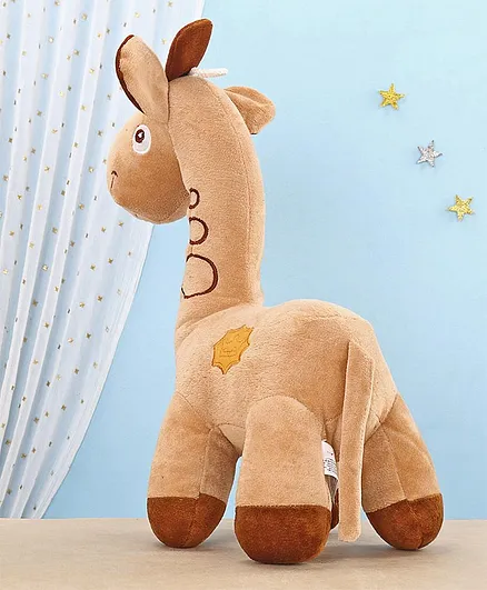 Toytales Giraffe Shaped Soft Toy Dark Brown - Height 40 cm