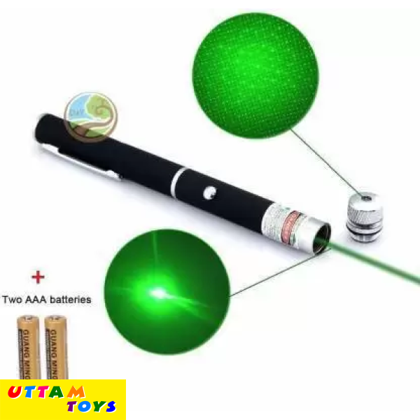 Uttam Toys 5 in 1 Effect Green Beam Laser Shailputri Light Pen