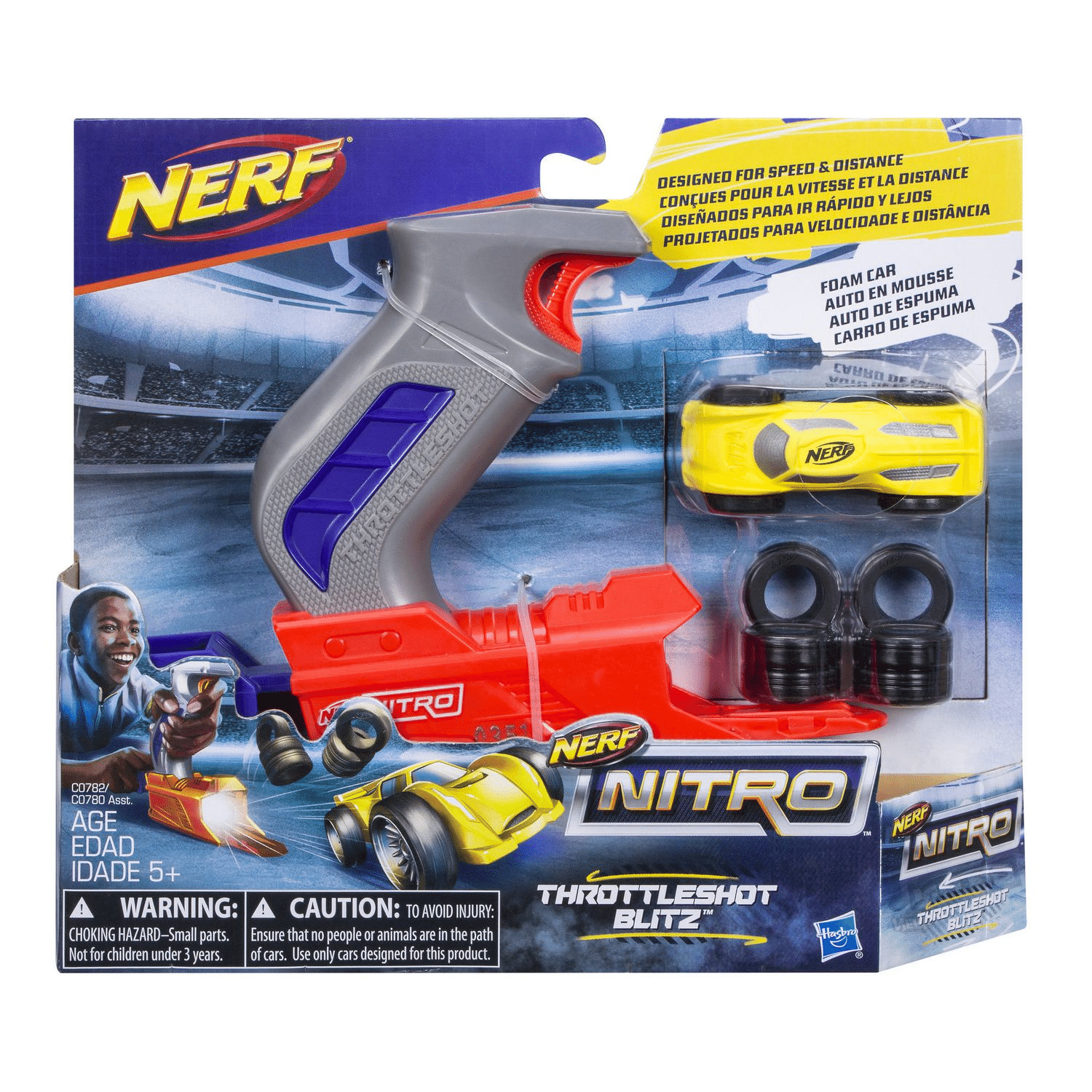 Hasbro Nerf Nitro Throttleshot Blitz (grey Blaster)