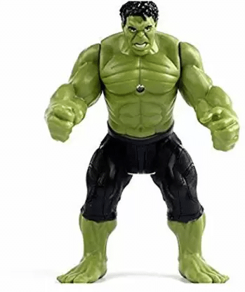 Avengers Action Figure Infinity War Hulk Hero Series Toy for kids, Large (10 inch) with LED Light on Chest (Green, Black)