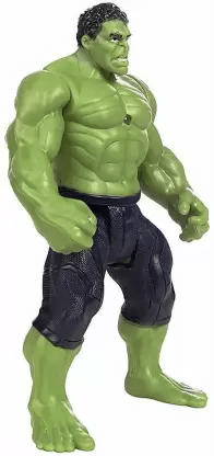 Avengers Action Figure Infinity War Hulk Hero Series Toy for kids, Large (10 inch) with LED Light on Chest (Green, Black)