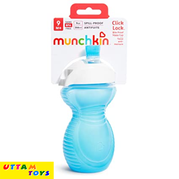 Munchkin Click Lock Bite Proof Sippy Cup, Blue