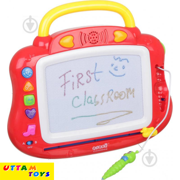 First Classroom Drawing Board With Music-Red