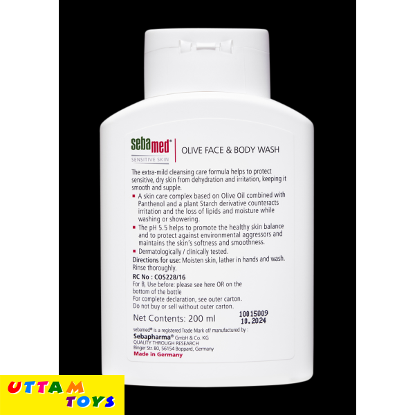 Sebamed Olive Face & Body Wash 200 Ml