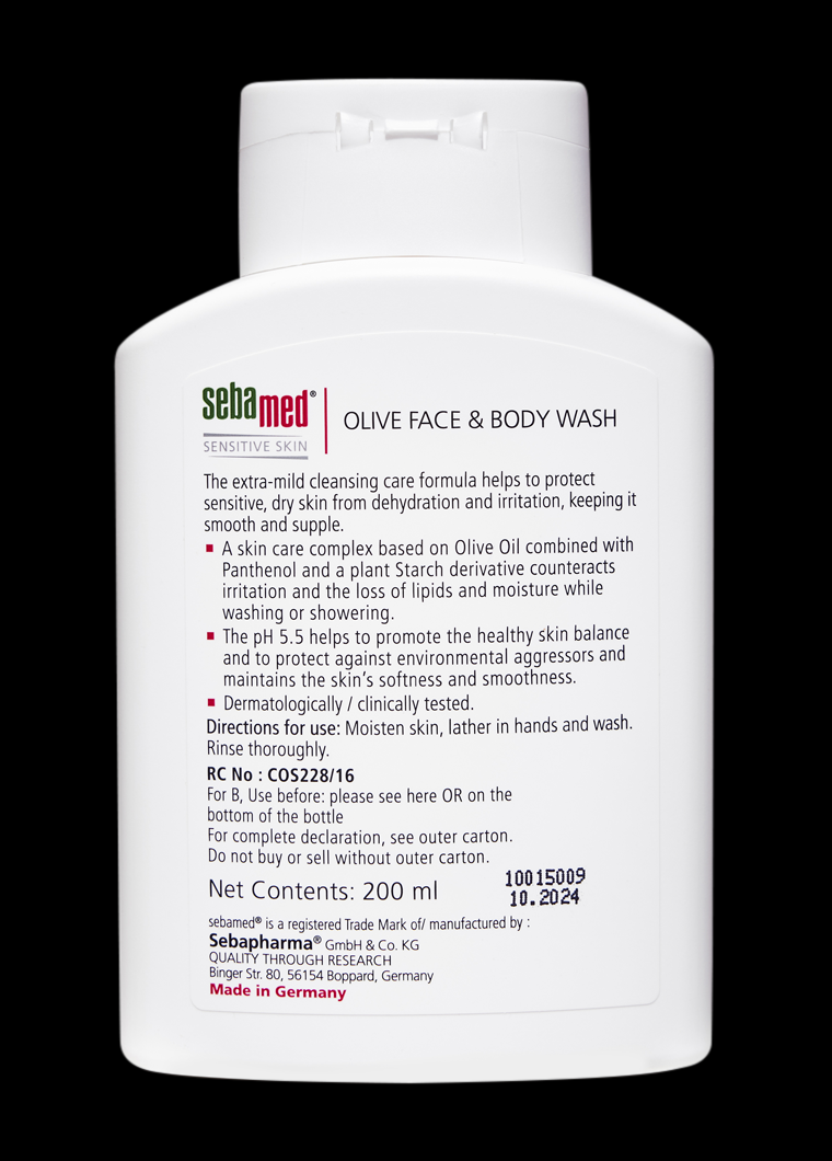 Sebamed Olive Face & Body Wash 200 Ml