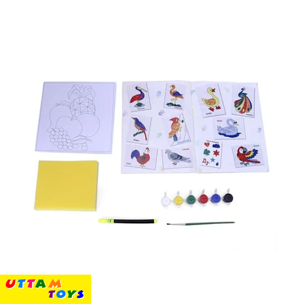 Petals Finger Painting Junior Kit - Multicolor