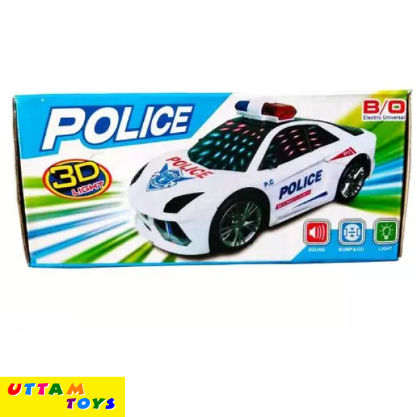 New 3D Light Police Car Toy for Kids