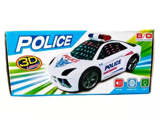 New 3D Light Police Car Toy for Kids