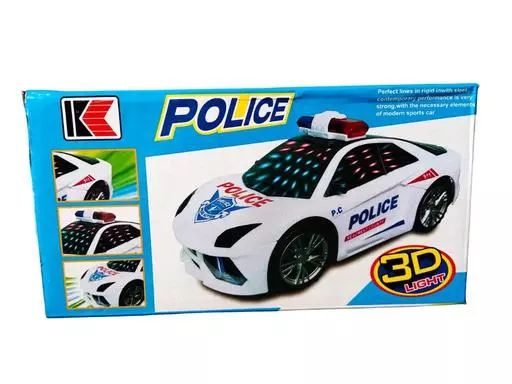 New 3D Light Police Car Toy for Kids