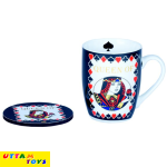 Ramson Queen Of Hearts Poker Mug 300 Ml- Free Coaster