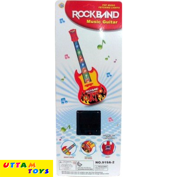 Rock Band Music Guitar Yellow