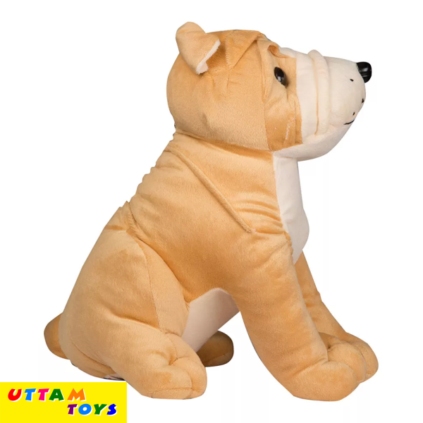 Uttam Toys Bull Dog Sitting 30cm Brown