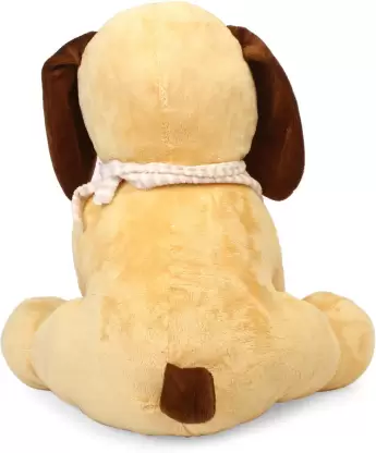 Uttam Toys My Baby Excel Sitting Dog with Bone Muffler