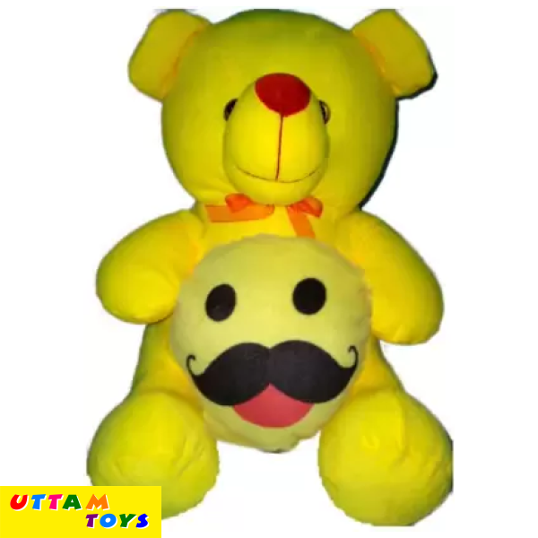 Uttam toys Soft Yellow Teddy with Smiley