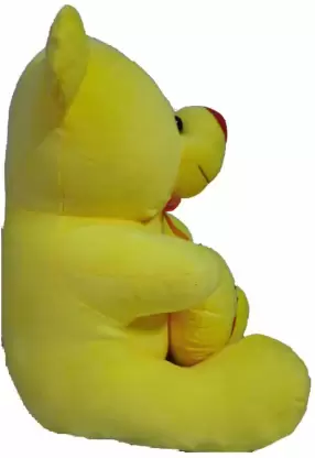 Uttam toys Soft Yellow Teddy with Smiley