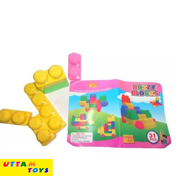 Suraj Toys Buzzy Blocks 31 Pcs