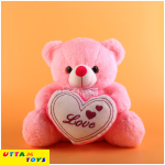 Uttam Toys Sweetheart Pink Teddy Soft Toy 30cm