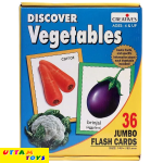 Creative's Discover Vegetables - 36 Jumbo Flash Cards