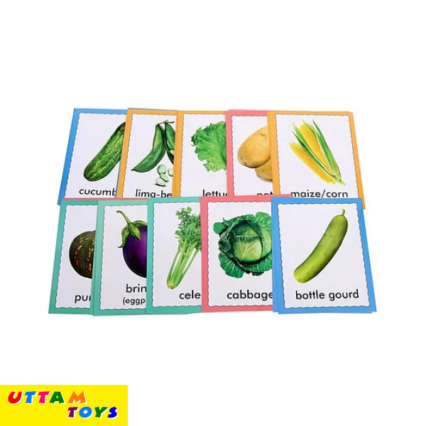 Creative's Discover Vegetables - 36 Jumbo Flash Cards