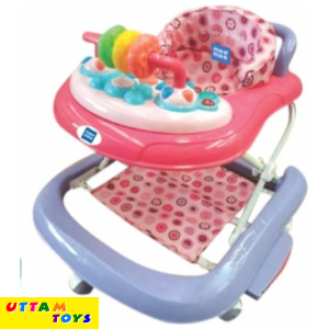 Mee Mee Premium Baby Walker With Rocker- Pink