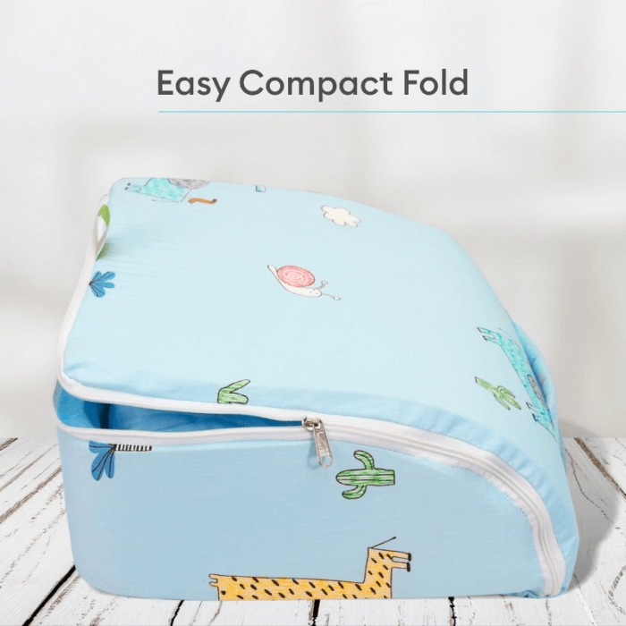 R For Rabbit Baby Nest Lite Bed - Easy Compact Fold, Zip Clouser, Carry Like Bag, Travel Friendly