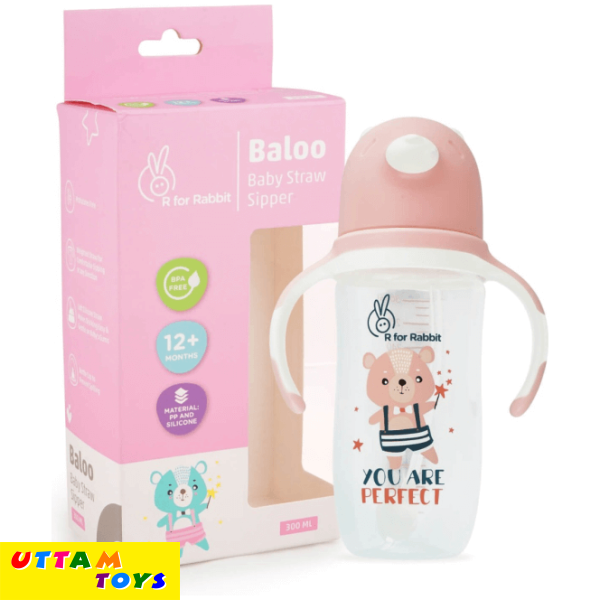 R For Rabbit Baloo Baby Straw Sipper Bottle - 300 ML