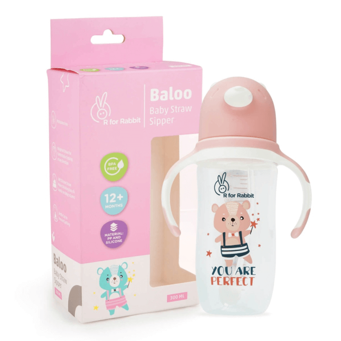 R For Rabbit Baloo Baby Straw Sipper Bottle - 300 ML