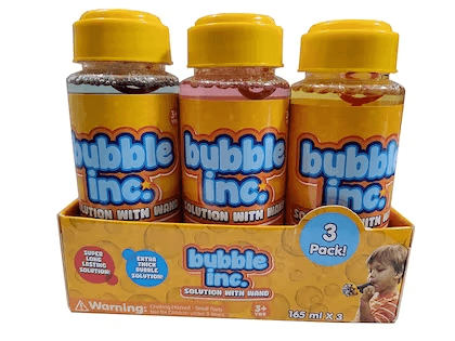 Uttam Toys Legion Toys Multicolor Bubble Inc Bottles (3 Pcs -165 Ml)