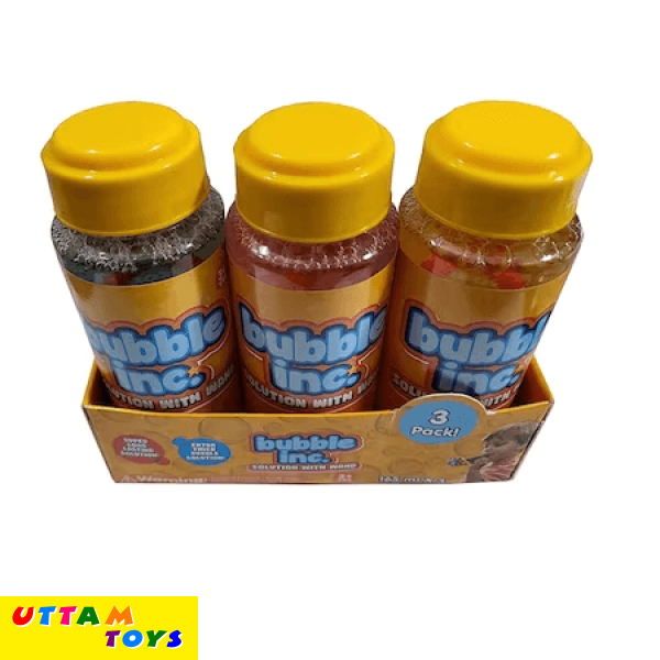 Uttam Toys Legion Toys Multicolor Bubble Inc Bottles (3 Pcs -165 Ml)