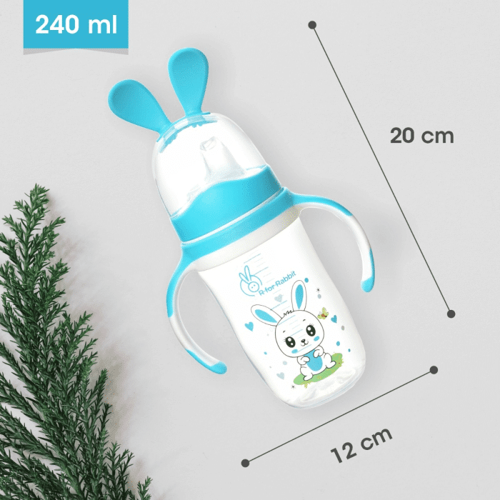 R for Rabbit Bunny Baby Spout Sippy Cup Bottle -240 ML