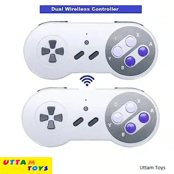 PSS Super Classic Retro 8Bit/16Bit Mini Game Console with 634 Games, HDMI HD Output Video Game System, 2 Wireless Controllers