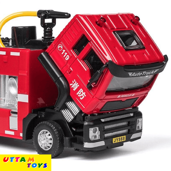 Uttam Toys Fire Truck with Lights, Siren Sound and Water Gun