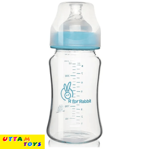 R for Rabbit Fist Feed Glass Feeding Bottle