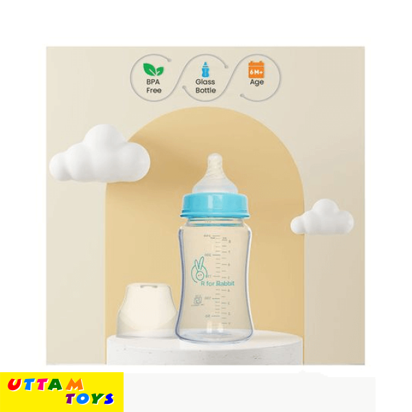 R for Rabbit Fist Feed Glass Feeding Bottle