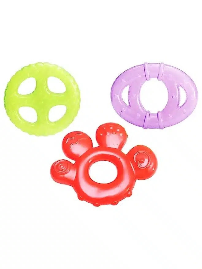 Mee Mee Textured Gel Filled Teether Set, Assorted Color Design