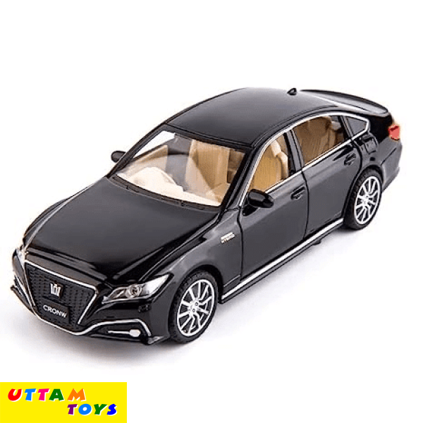 Uttam Toys Alloy Metal Pull Back Die-cast Car 1:32 Crown Diecast Metal Pullback Toy car with Openable Doors & Light, Music