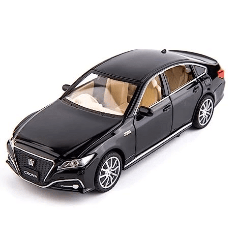 Uttam Toys Alloy Metal Pull Back Die-cast Car 1:32 Crown Diecast Metal Pullback Toy car with Openable Doors & Light, Music