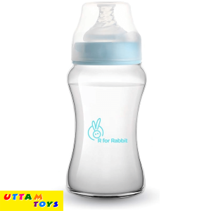 R for Rabbit First Feed Plastic PP Baby Feeding Nipple Milk Bottle with Anti Colic for New Born Babies