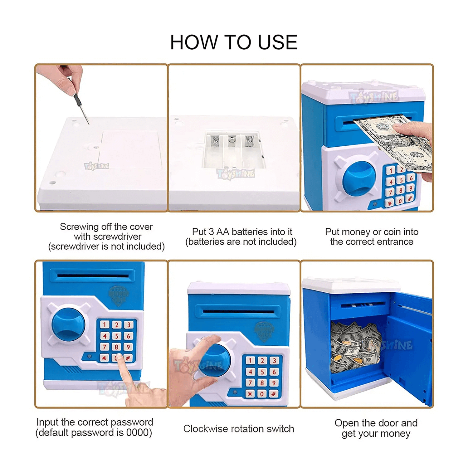 K V Impex Mini Atm Money Bank