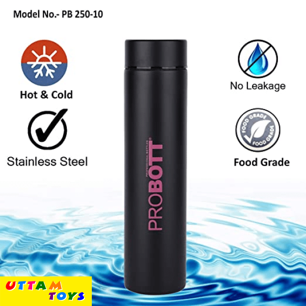 PROBOTT Thermosteel Compact Vacuum Flask 400ml -Pink Probott Probott Probott Probott Leak-Proof Bottle Cap The bottle comes with leak-proof technology. It ensures that you can carry it anywhere without coming across spillage. Easy To Carry The easy-to-Carry cap makes the drinking experience better. The compact structure of this bottle makes it ideal for carrying with you on any day-trip or hike. It is designed to be carried by hand or slipped into the side compartments of your backpack for easy access. Easy To Clean You can easily clean the inside and outside of the bottle with the brush and liquid wash. It is recommended to wash the bottle thoroughly before the first use. Double-walled Vacuum Insulation The unique double wall vaccum insulated design maintains the temperature of the beverage. Probott probott probott probott Hot & Cold Keep your drink Hot/Cold for hours. No Leakage The bottle comes with leak-proof technology. Cap quality also came with high quality inner gasket. 100% Stainless Steel PROBOTT Stainless Steel Water Bottle With Vacuum Tech, 400ml made from 100% stainless steel that is durable and rust-resistant. Food Grade SS 304 Food Grade Material Made with stainless steel 304 food grade materia