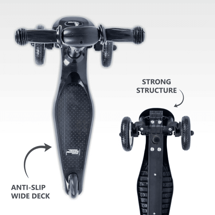 R For Rabbit Road Runner Junior Scooter - 3 Level Height Adjustment, Anti Slip Deck