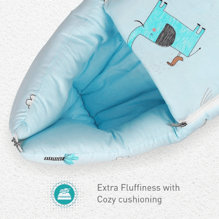 R For Rabbit Snuggy Baby Bed - Easy to Carry, Convertible, High Quality Zip, 100% Natural Cotton