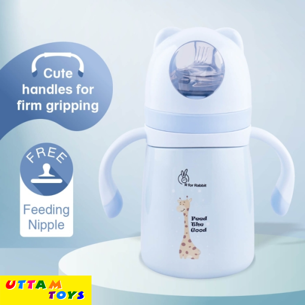 R For Rabbit Steebo Giffy SS Baby Spout Sipper 300 ML (Blue)