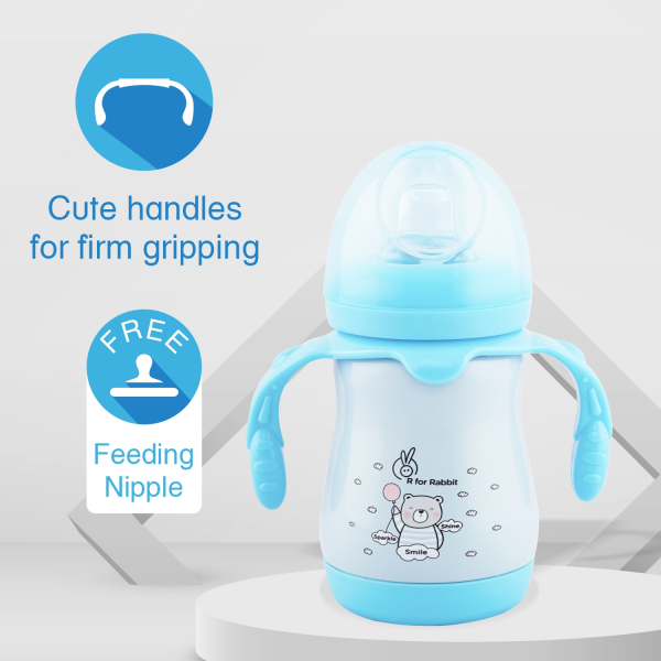 R For Rabbit Steebo Teddy SS Baby Spout Sipper 210 ML (Blue)