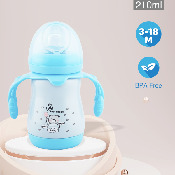 R For Rabbit Steebo Teddy SS Baby Spout Sipper 210 ML (Blue)