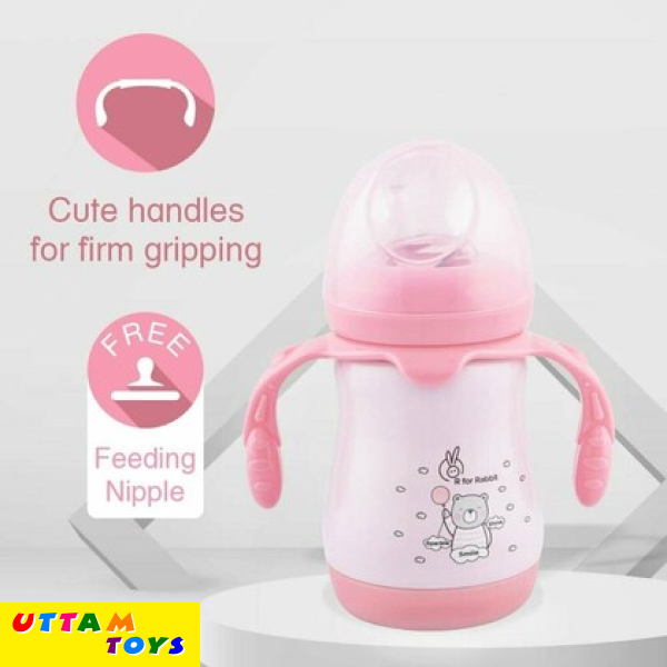 R For Rabbit Steebo Teddy SS Baby Spout Sipper 210 ML (Pink)