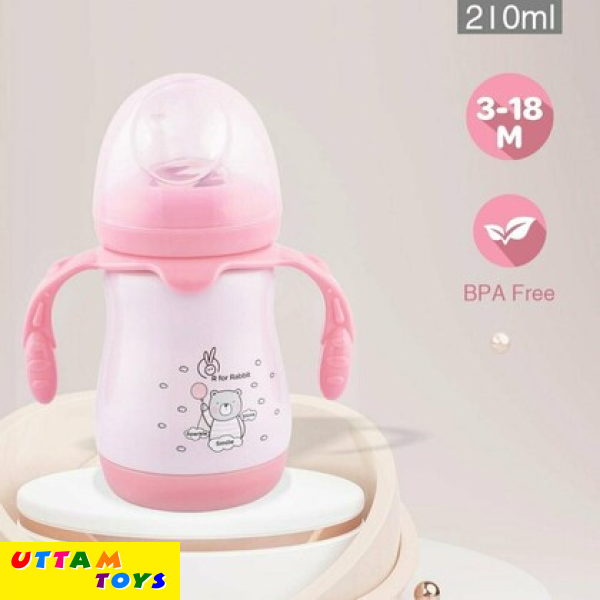 R For Rabbit Steebo Teddy SS Baby Spout Sipper 210 ML (Pink)