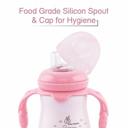 R For Rabbit Steebo Teddy SS Baby Spout Sipper 210 ML (Pink)