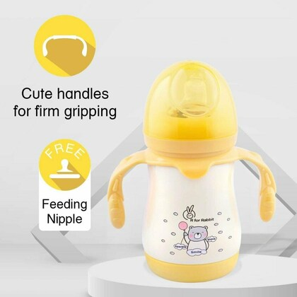 R For Rabbit Steebo Teddy SS Baby Spout Sipper 210 ML (Yellow)