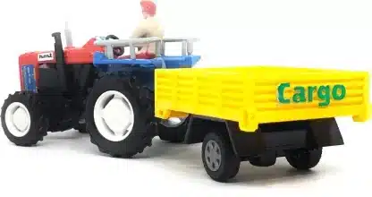 Centy Pullback Toy Tractor With Trolley (Color May Vary)